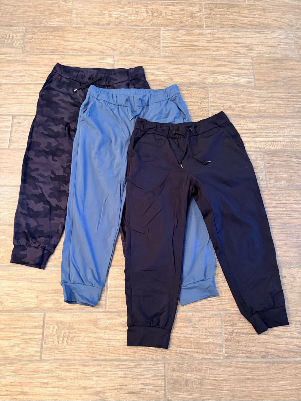CRZ YOGA Jogger Pants - Black, Blue & Black grey Camo | L